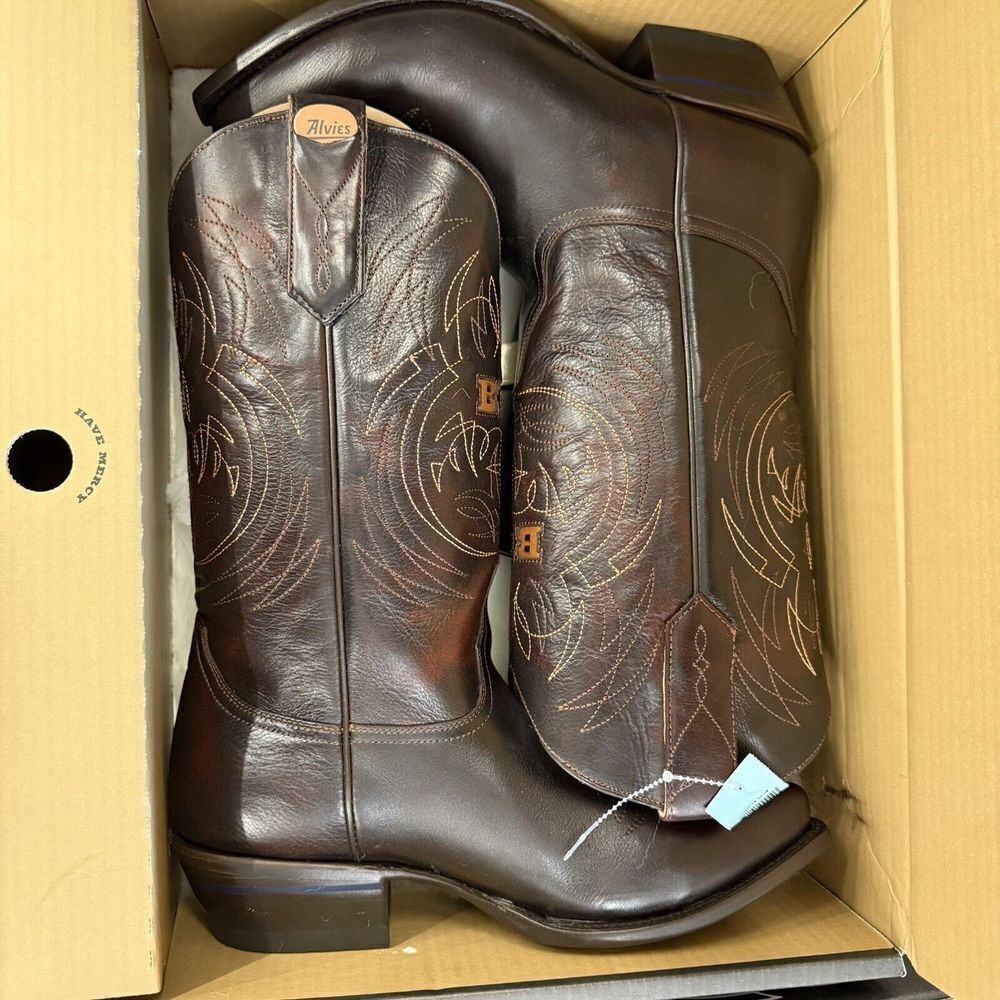 NEW $459 Alvies Billy Gibbons ZZ Top BFG "El Hombre" 11.5 DE Western Cowboy Boot - Picture 4 of 5